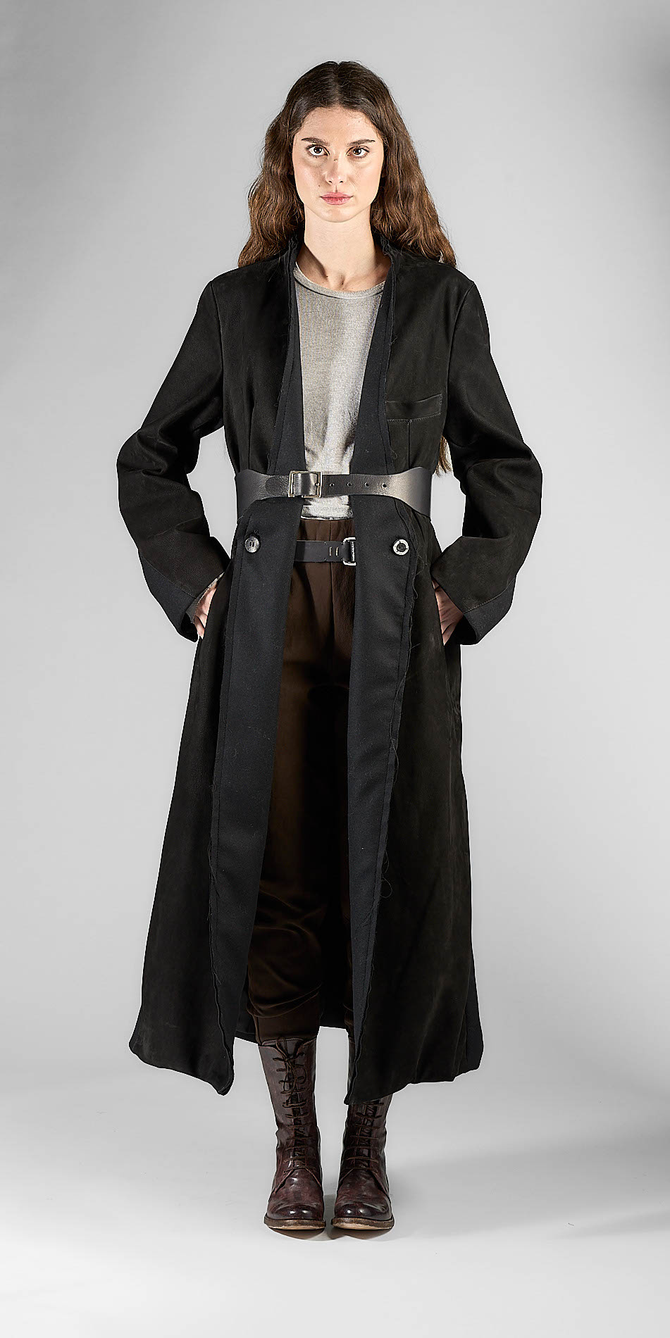 DANIELE BASTA LEATHER AND SILVER JACKET
